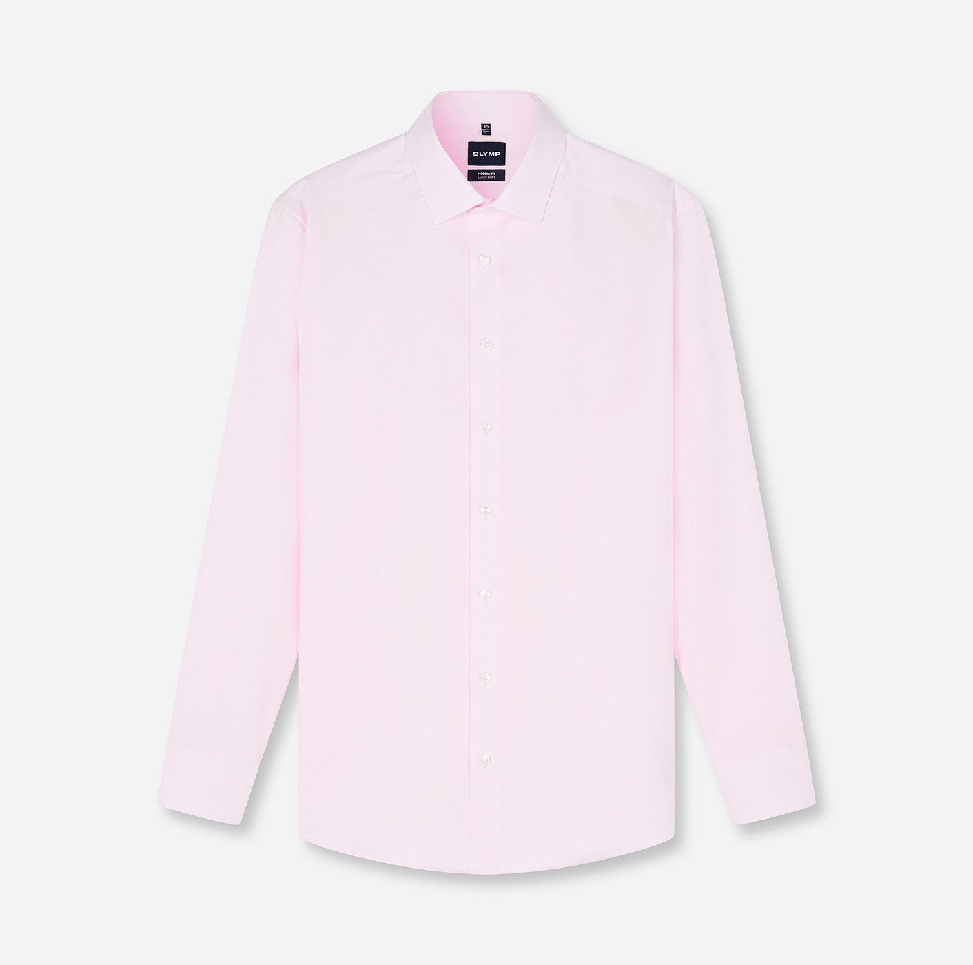 OLYMP Langarmhemd Luxor Covershirt höchste Blickdichte, bügelfrei, Businesshemd, Modern fit