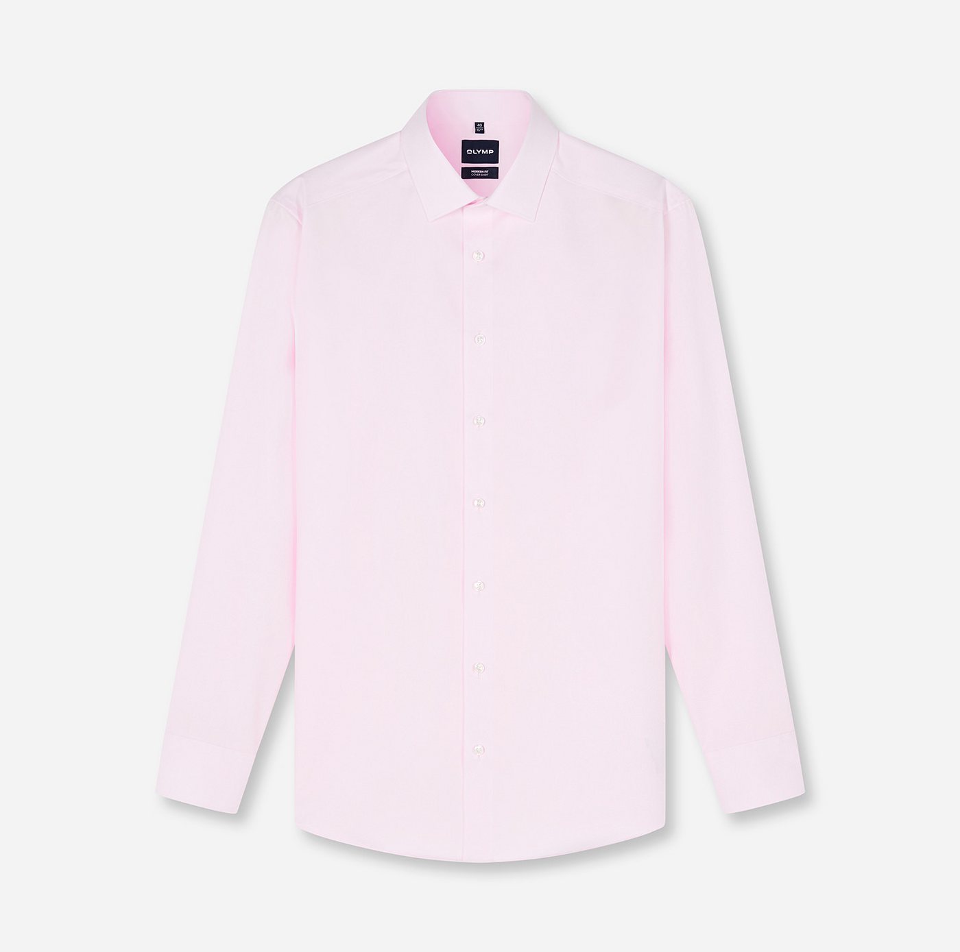 OLYMP Langarmhemd Luxor Covershirt höchste Blickdichte, bügelfrei, Businesshemd, Modern fit