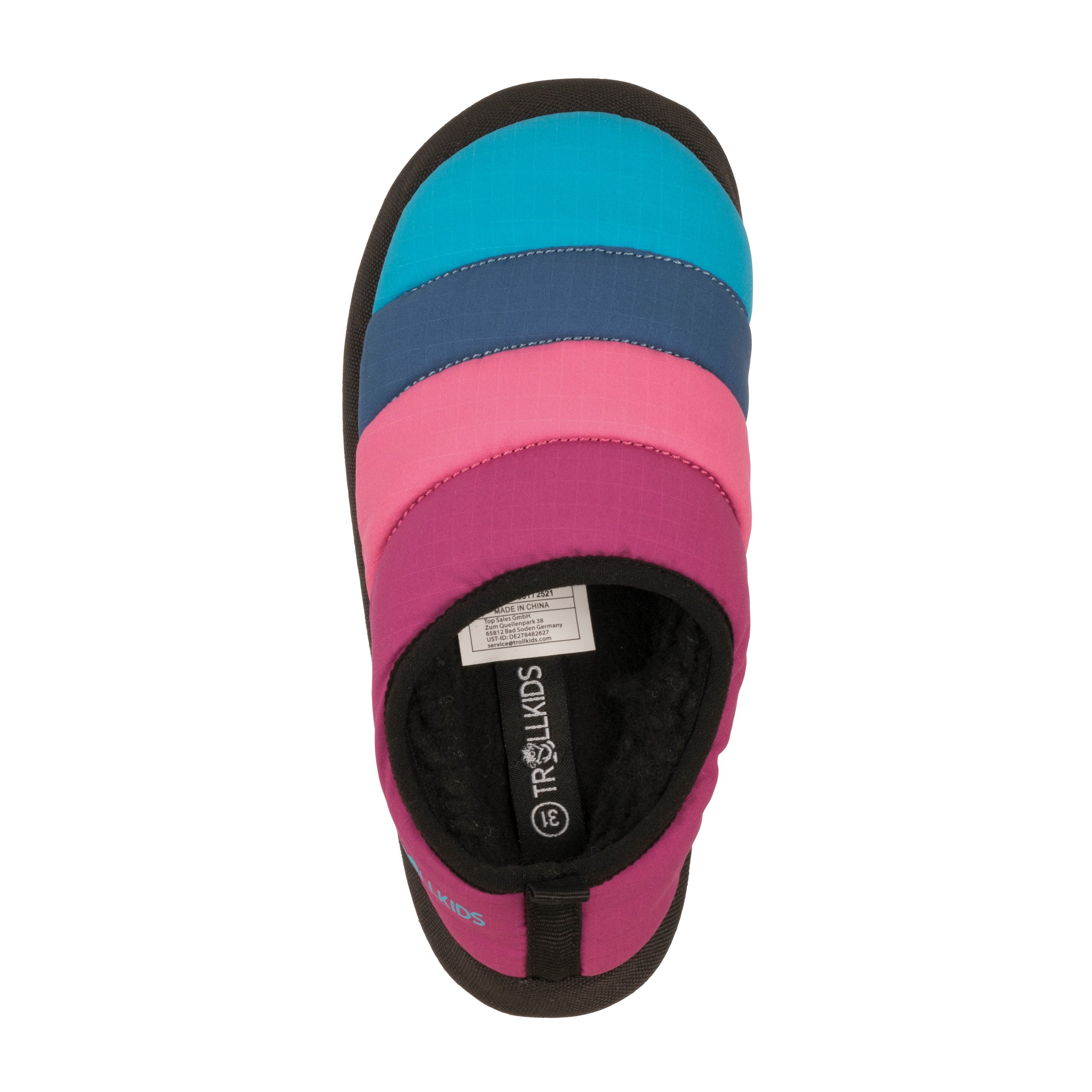 TROLLKIDS KIDS HUT MULE XT Hausschuh warm, stoßdämpfend, Anziehschlaufe