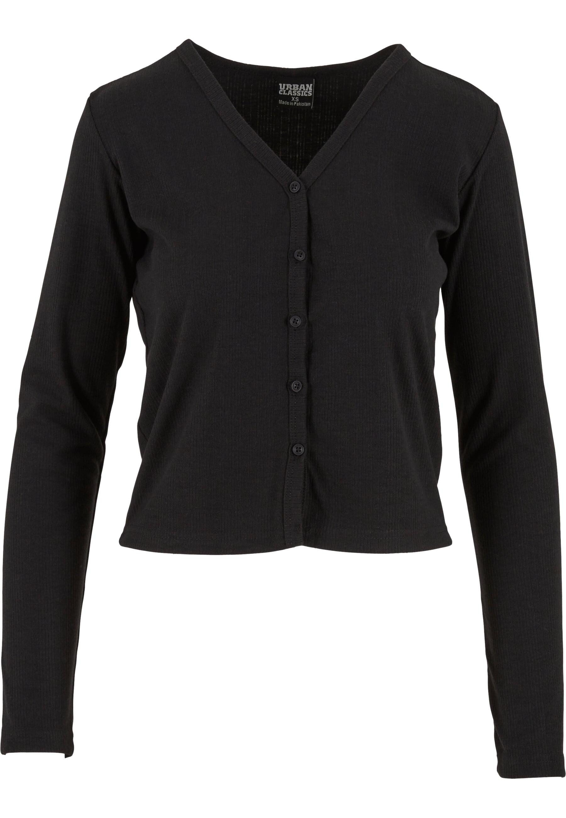 URBAN CLASSICS Strickjacke Urban Classics Ladies Rib Cardigan (1-tlg) günstig online kaufen