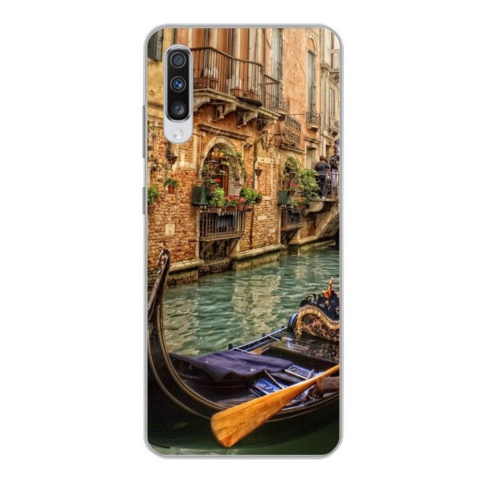 MuchoWow Handyhülle Venedig-Kanal Phone Case Handyhülle Samsung Galaxy A70 Silikon Schutzhülle