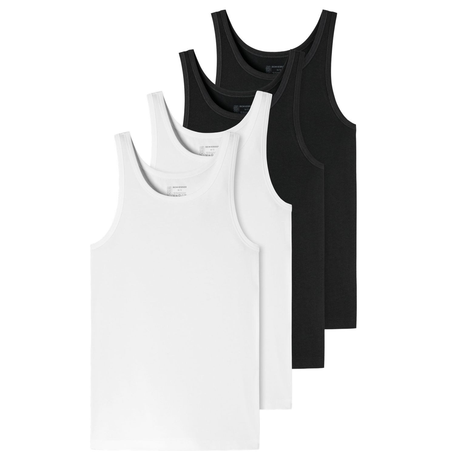 Schiesser Unterhemd Organic Cotton (Mehrpack, 2-St) mit Bio-Baumwolle, hoch günstig online kaufen