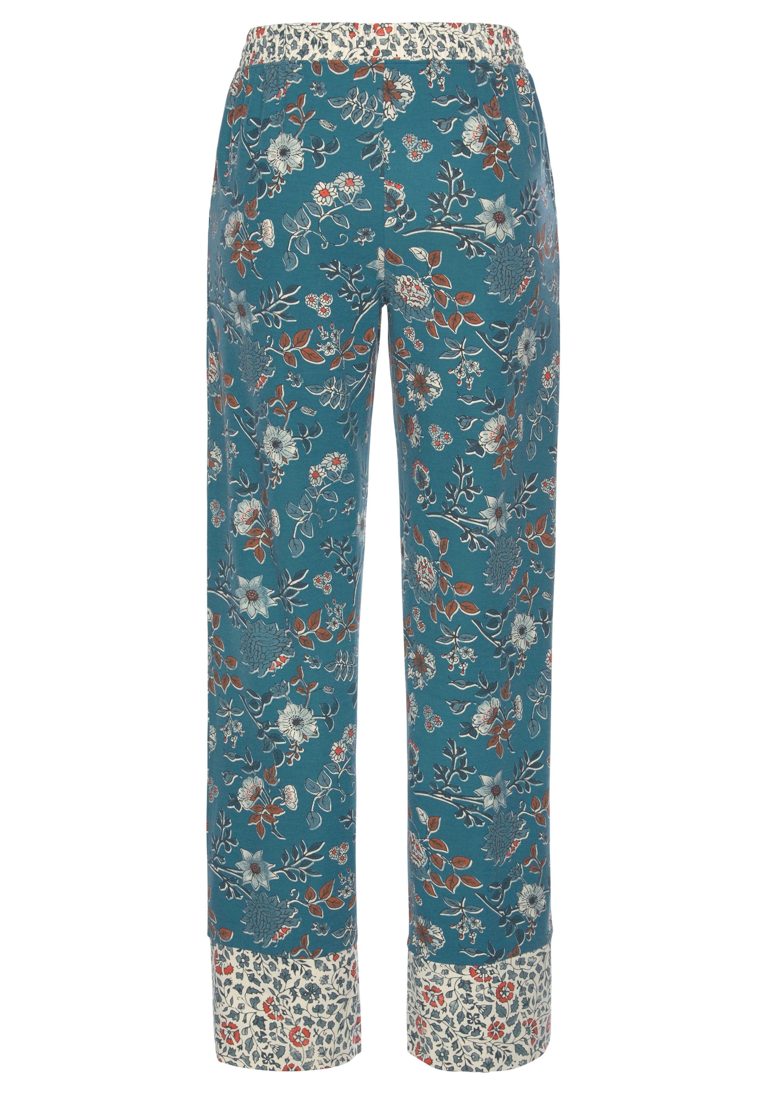 LASCANA Pyjamahose im Blumen Allover-Druck – Bild 4 von 5