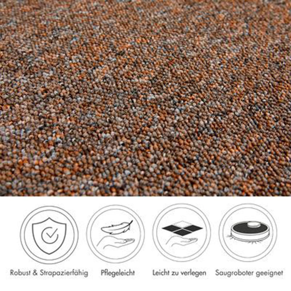 Andiamo Teppichboden Carlos, Feinschlinge, Gesamthöhe 6,5 mm, Made in Netherlands, rechteckig, melierte Optik, Breite 200, 400 cm oder 500 cm, strapazierfähig