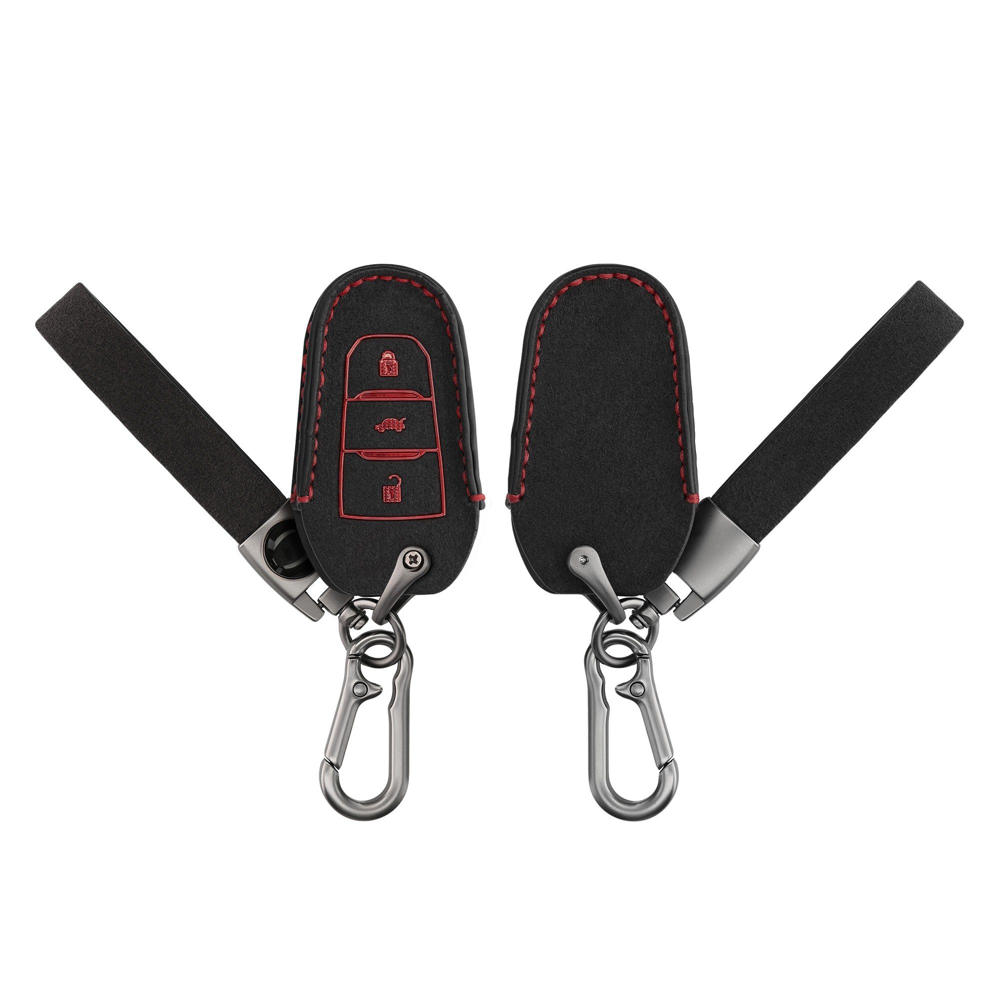 Schlüsseltasche Kunstleder Case für Autoschlüssel Hülle Schlüsselhülle Peugeot Citroen, Schlüssel Cover kwmobile