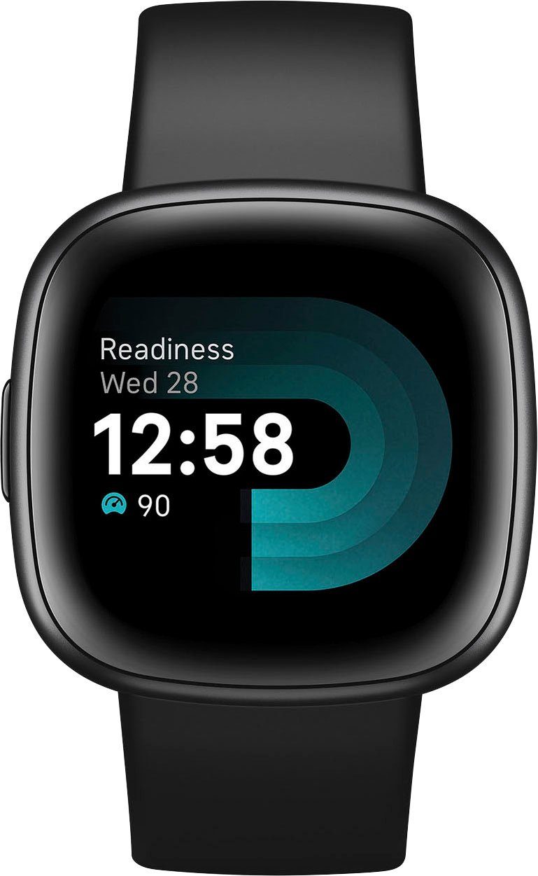 fitbit by (FitbitOS5), inkl. Mitgliedschaft Monate 4 Versa Google Premium Fitness-Smartwatch Smartwatch 6 Fitbit