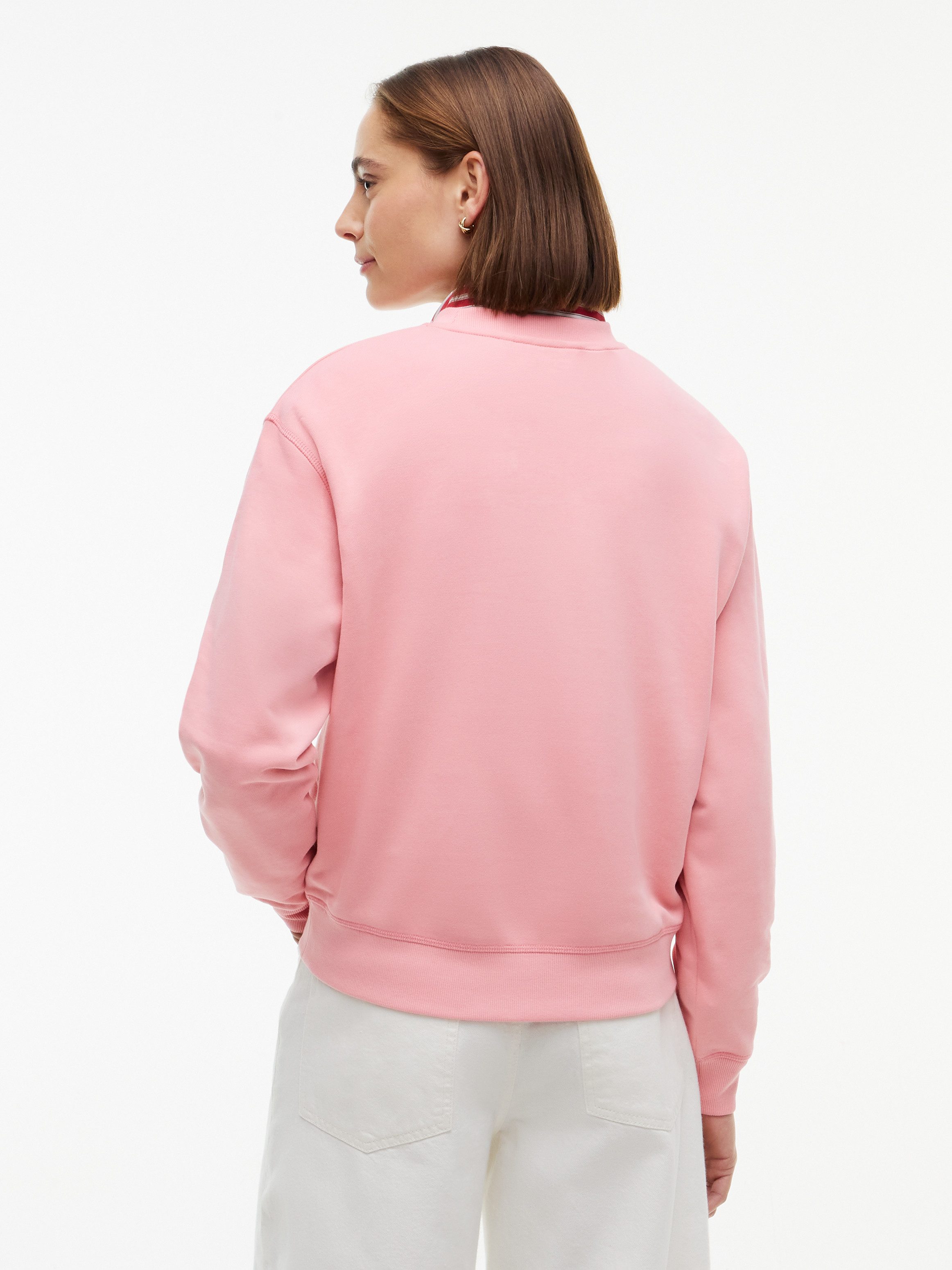 Tommy Hilfiger Sweatshirt SCRIPT TERRY MDRN C-NK SWTSHIRT Baumwolle
