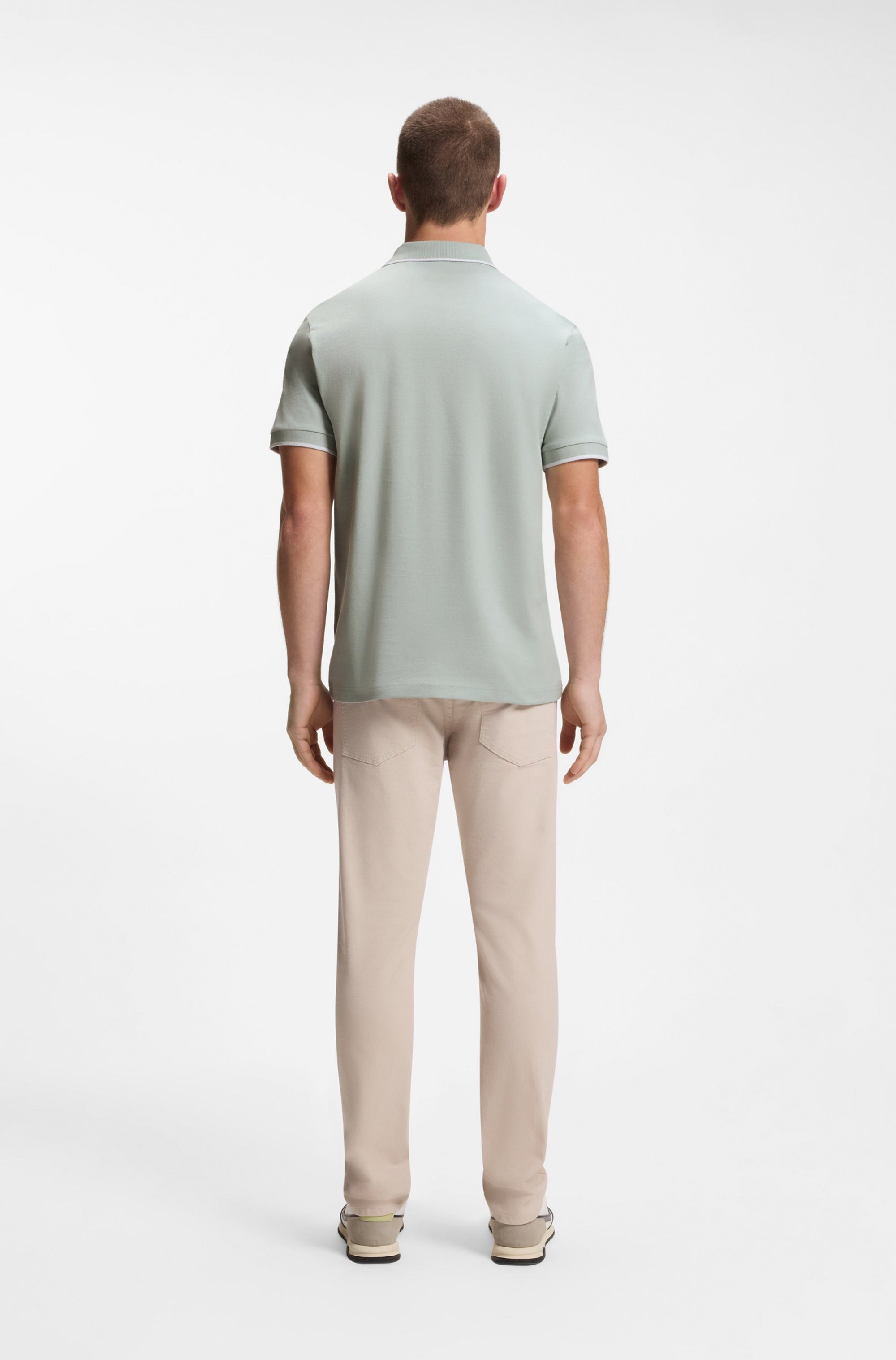 BOSS ORANGE Poloshirt Passertip mit BOSS Logo-Badge – Bild 5 von 5