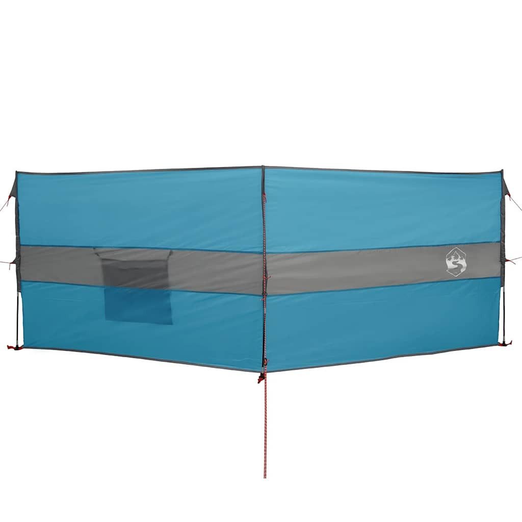 vidaXL Windschutz Camping-Windschutz Blau 344x120 cm Wasserdicht