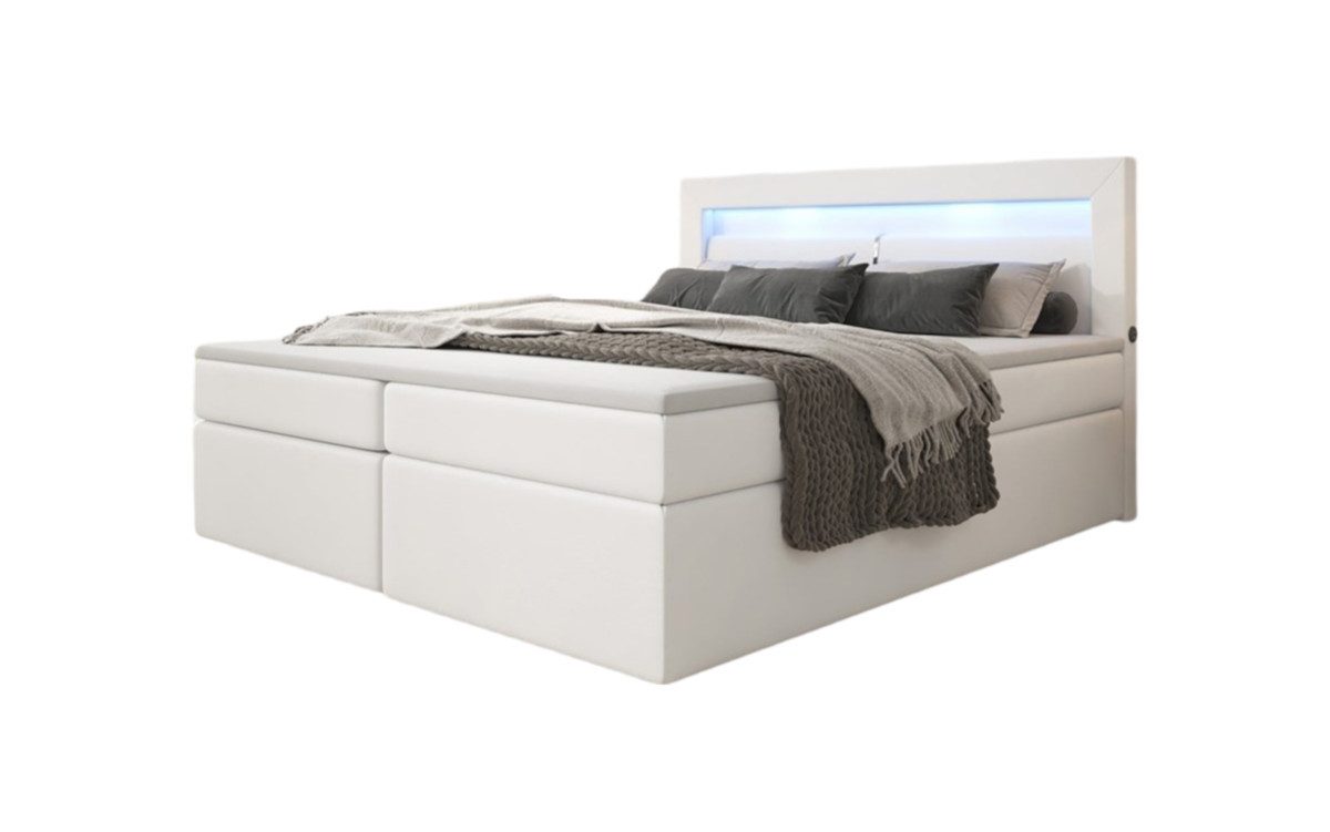 Luxusbetten24 Boxspringbett Repos, mit LED-Beleuchtung und günstig online kaufen