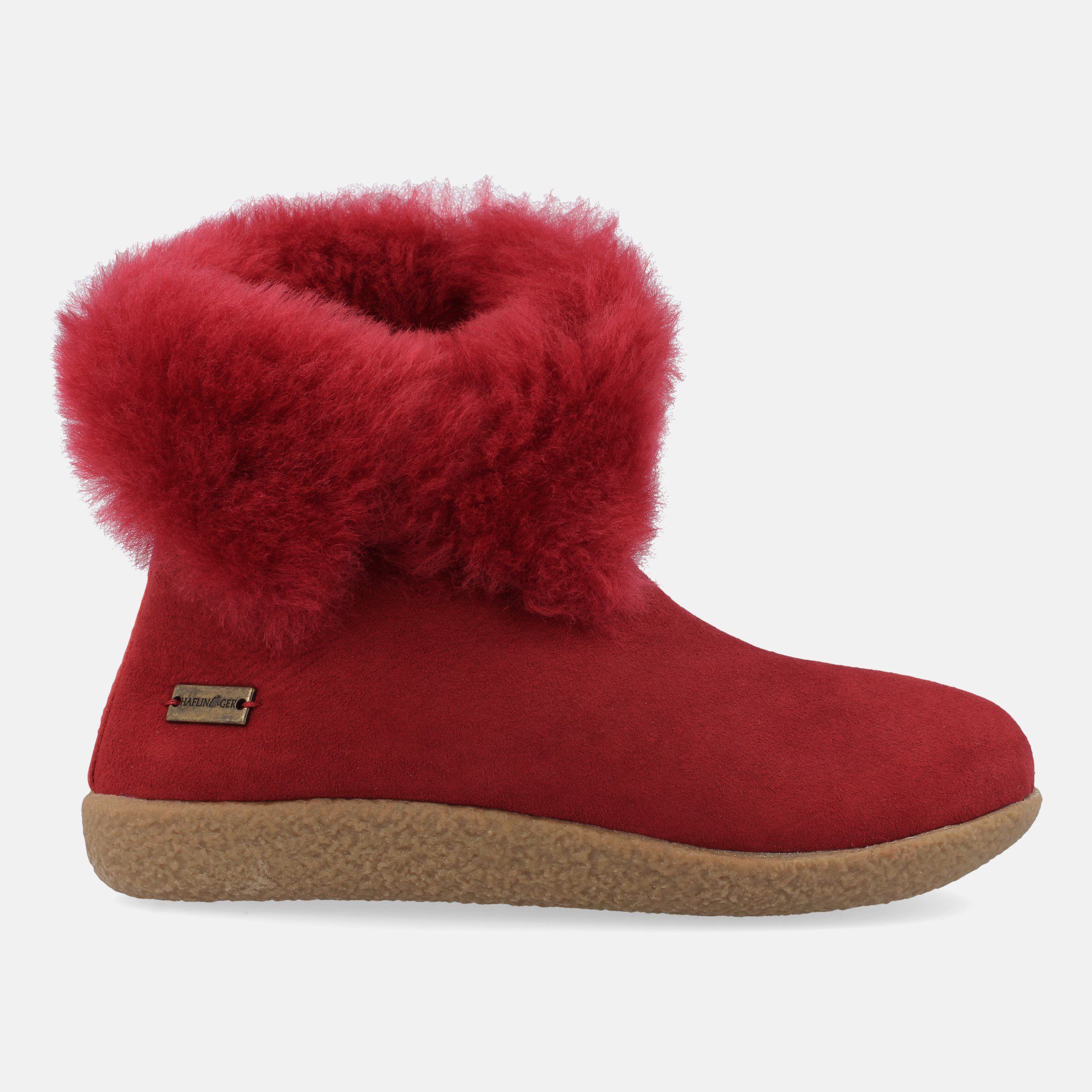 Haflinger Lemmi Lammfell Hausschuhe Stiefel Unisex Hausschuh
