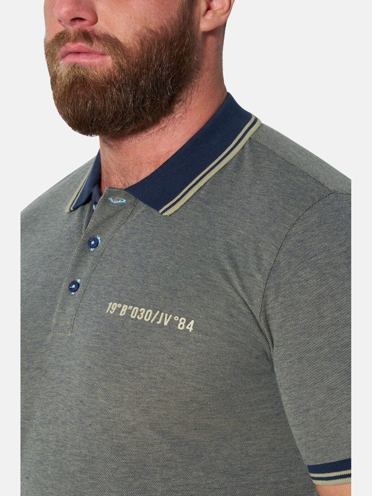 Jan Vanderstorm Poloshirt MUNAR mit klassischem Polokragen – Bild 4 von 5