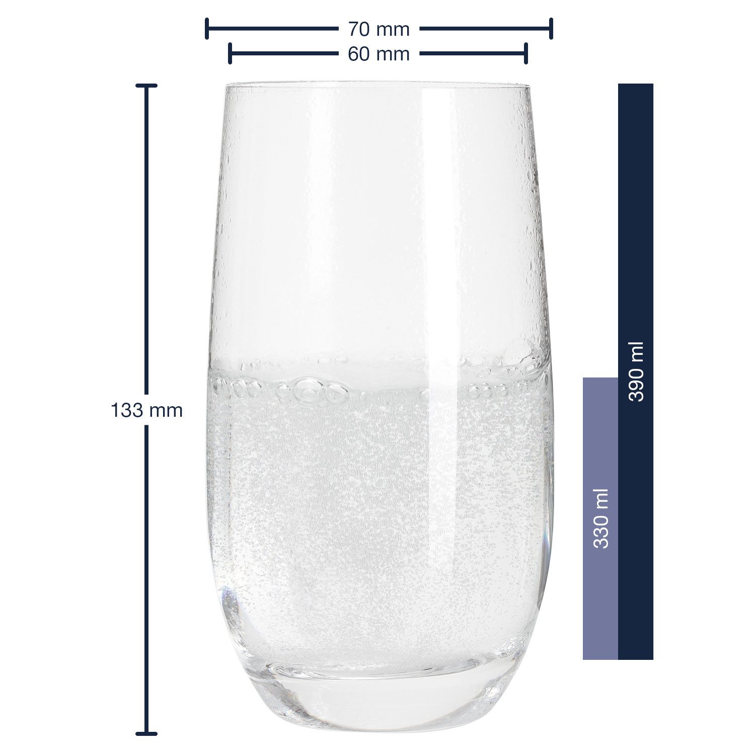 LEONARDO Glas Tivoli, Kristallglas, 6 Rotweingläser, Spülmaschinenfest