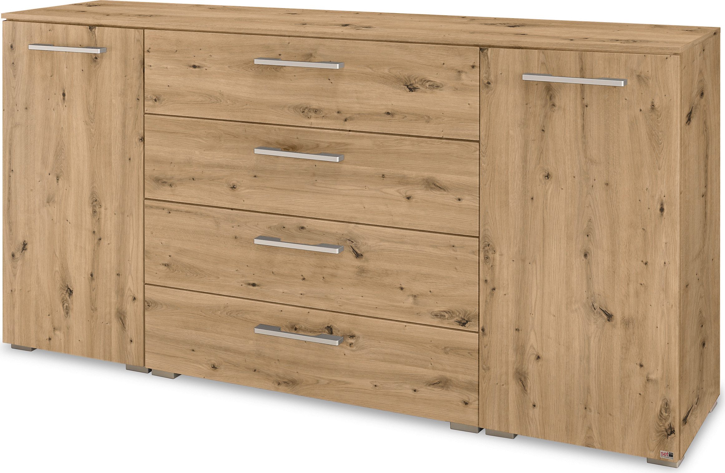 set one by Musterring Kombikommode Henderson, mit 2 Türen und 4 Schubladen inkl. Selbsteinzug und Dämpfung