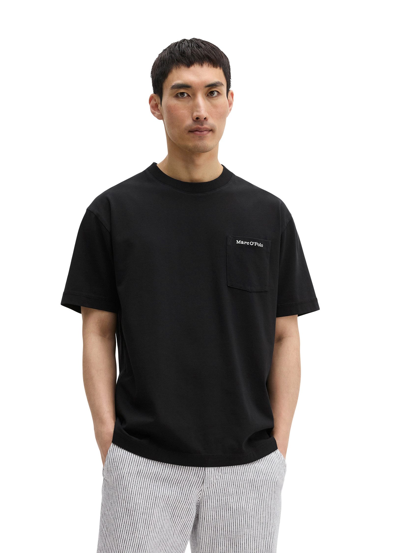 Marc O'Polo T-Shirt aus schwerem Bio-Baumwoll-Jersey