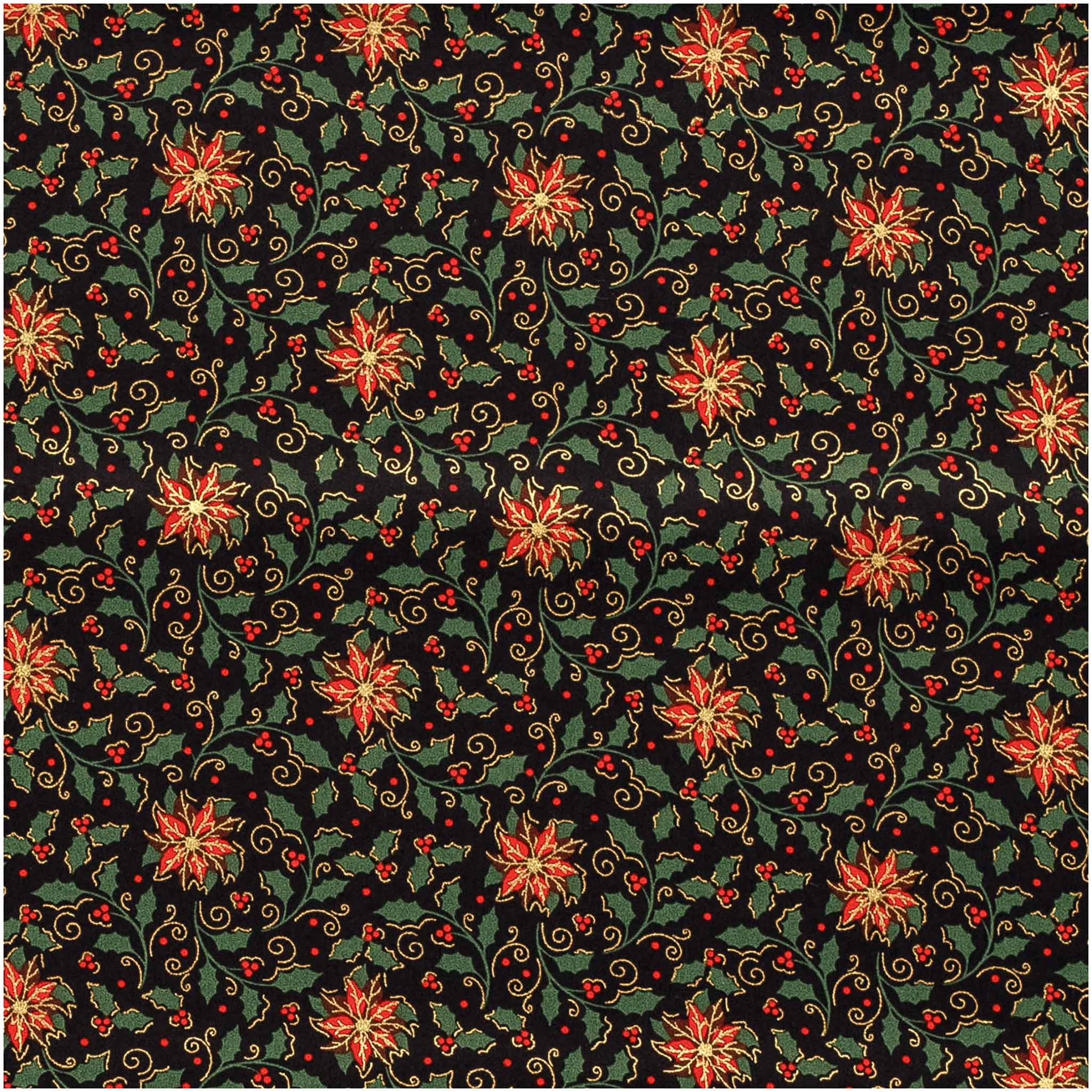 maDDma Stoff Baumwoll-Stoff Weihnachtsstern ab 1 x 1,45m Foliendruck Popeline, Weihnachten 1