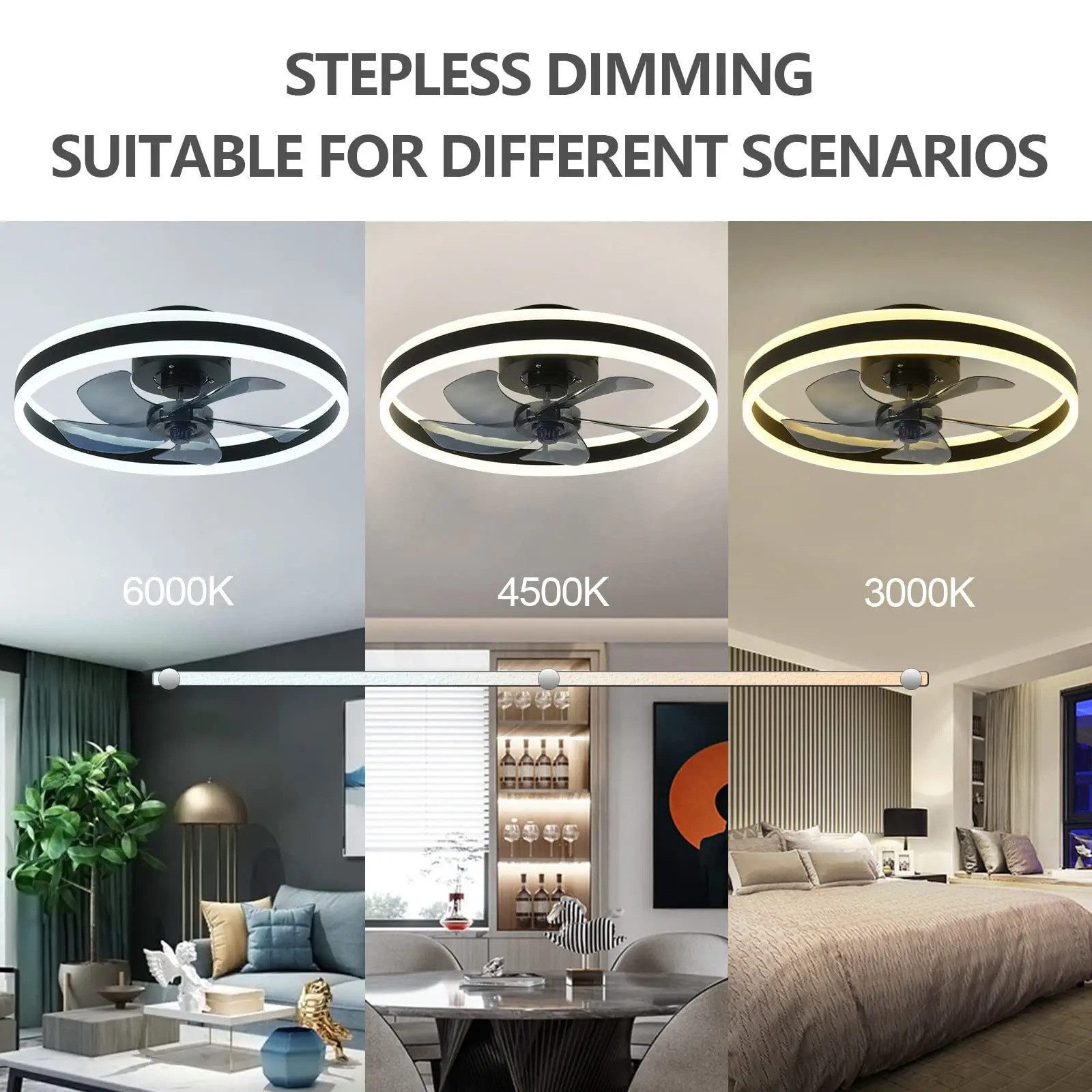 Athlix Deckenventilator Deckenleuchte LED Deckenventilator mit günstig online kaufen