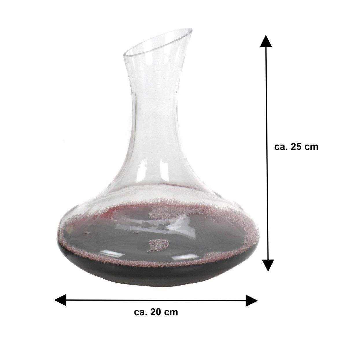 Alpina Dekanter Weinkaraffe, (Volumen Weindekanter ca. 1778 ml, 1-tlg., Dekanter), Wein Glaskaraffe