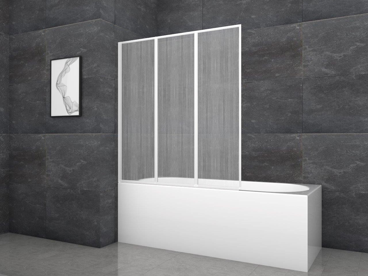 Marwell Badewannenfaltwand Moon, Kunststoff, 3-teilig und faltbar, Duschabt günstig online kaufen