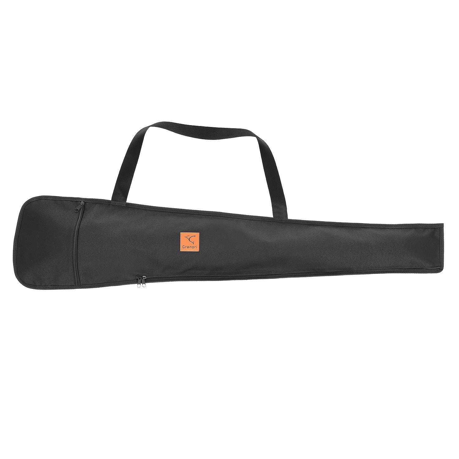 Granori Sporttasche für Luftgewehr & Flinte – Waffentasche / Gewehrtasche 120 cm Länge (mit Trageriemen), abschließbar, wasserabweisend und mit Außentasche Schwarz