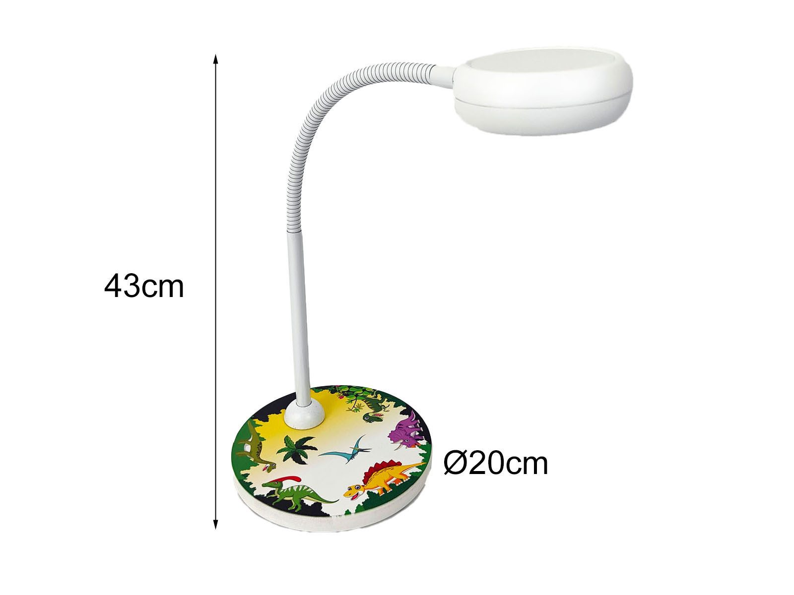 niermann LED Schreibtischlampe, Flexarm, LED wechselbar, Warmweiß, Leselampe Bett und Nachttisch-Lampe mit Holz-Fuß & Schwanenhals, 43cm