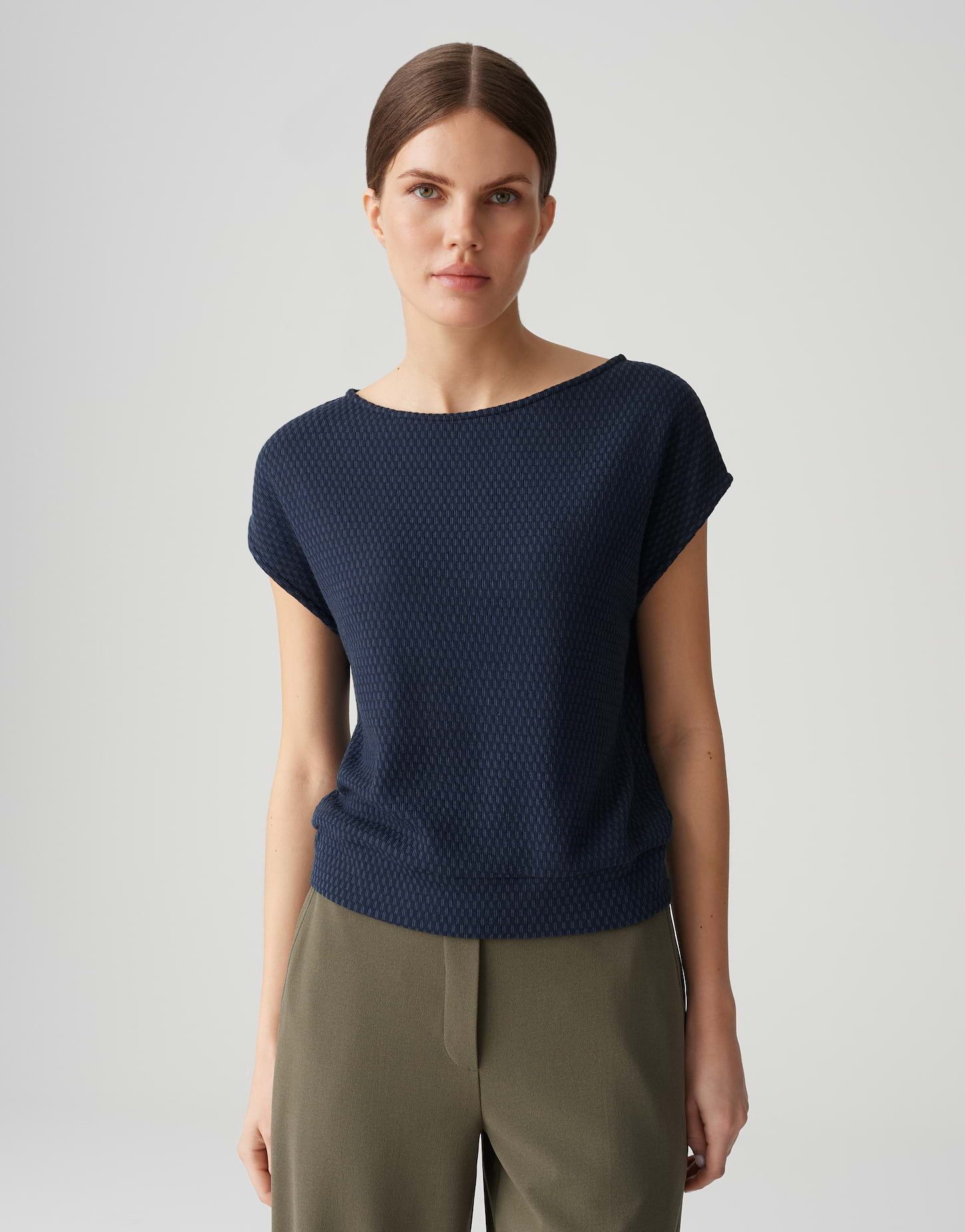 OPUS Kurzarmshirt SUMSALA mit Struktur günstig online kaufen