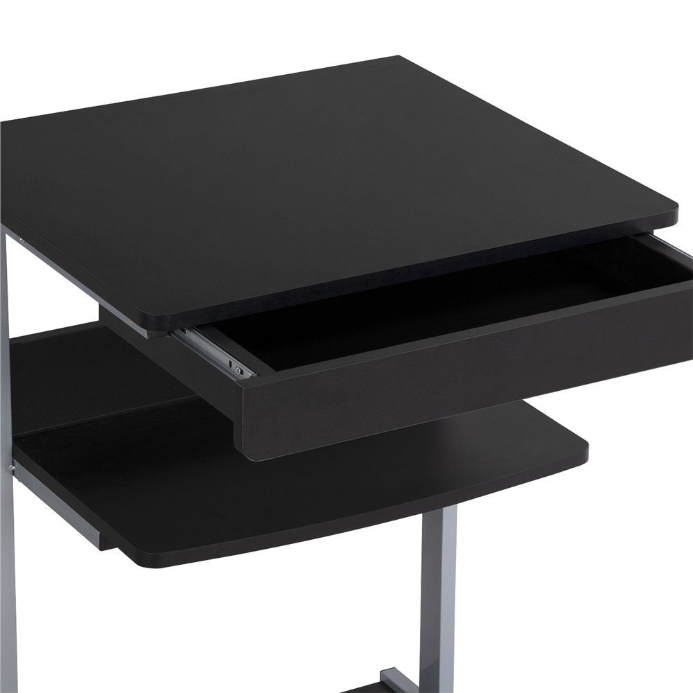 Schwarz Tastaturablage, Laptoptisch für mit Yaheetech Schreibtisch, Homeoffice