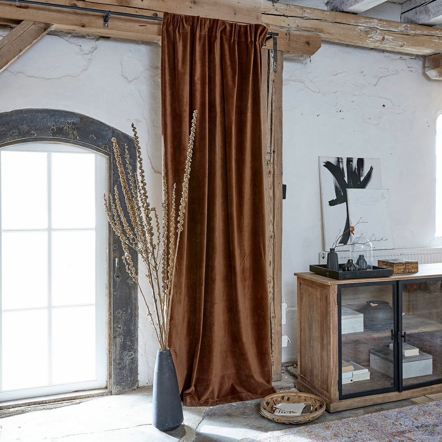 Vorhang Vorhang Lyannece braun, Mirabeau | Thermovorhänge