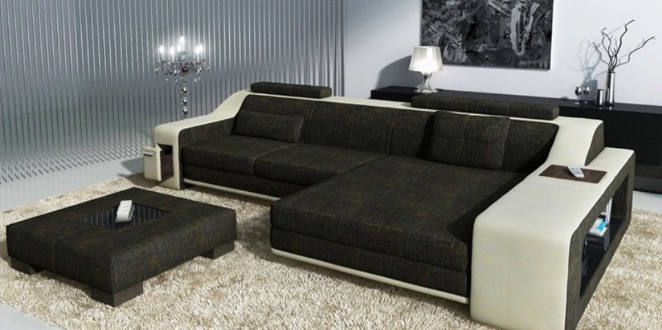 Made JVmoebel in Polster Ecksofa Ecksofa Neu, luxus Europe Möbel Beige Designer Wohnlandschaft Couch