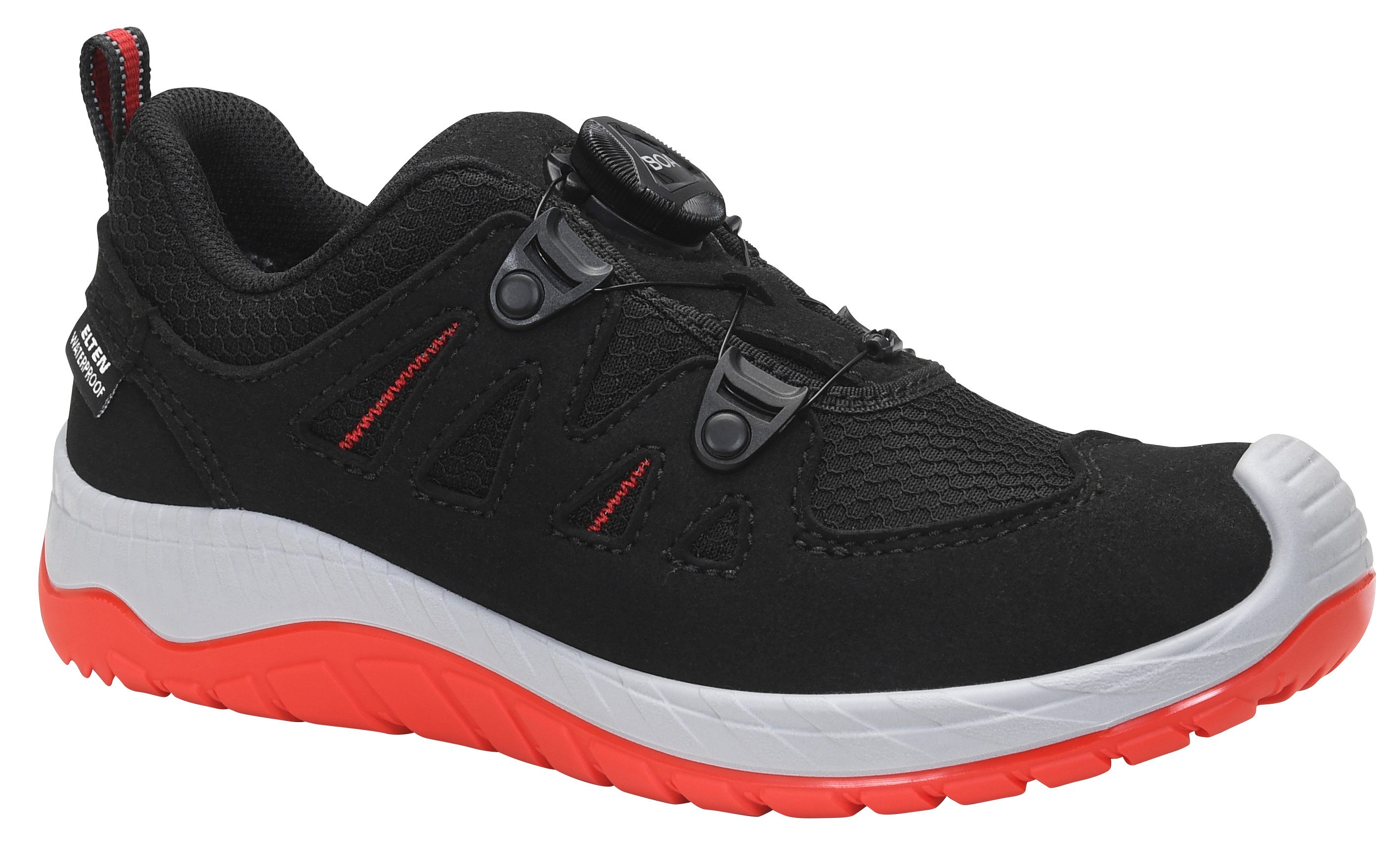 ELTEN MADDOX Kids BOA® black-red Low Sicherheitsschuh (Schuhkarton, Paar)