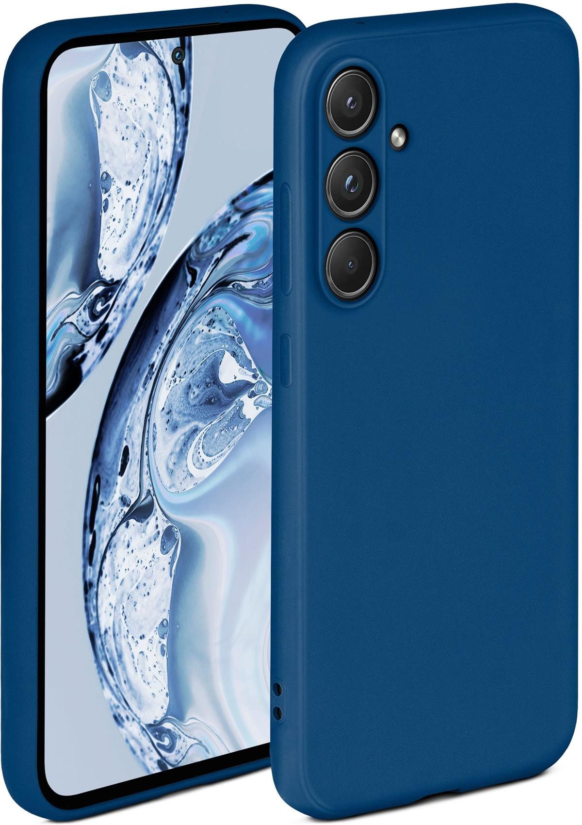 ONEFLOW Handyhülle ONEFLOW® Soft Case für Samsung Galaxy A55 5G, Hülle aus Silikon, Back Cover mit Kameraschutz, weiche Silikonhülle