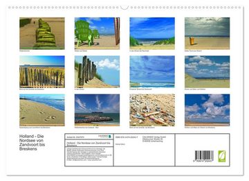 CALVENDO Wandkalender Holland - Die Nordsee von Zandvoort bis Breskens (Premium, hochwertiger DIN A2 Wandkalender 2023, Kunstdruck in Hochglanz)