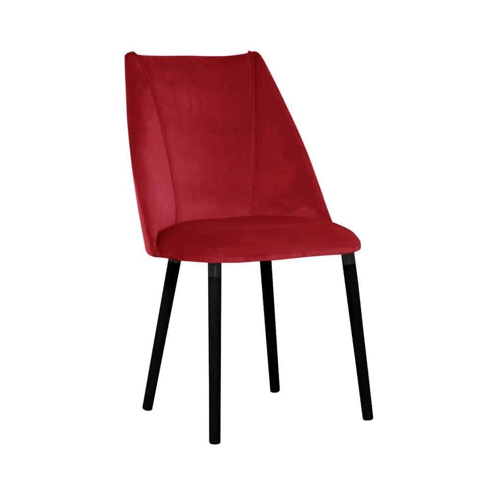JVmoebel Stuhl, Design Praxis Sitz Stoff Textil Stühle Neu Zimmer Stuhl Ess Polster Rot Wartezimmer