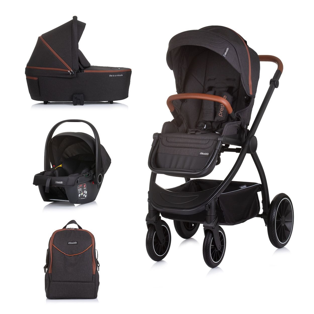 Kombi-Kinderwagen Kombikinderwagen 3in1 Prestige