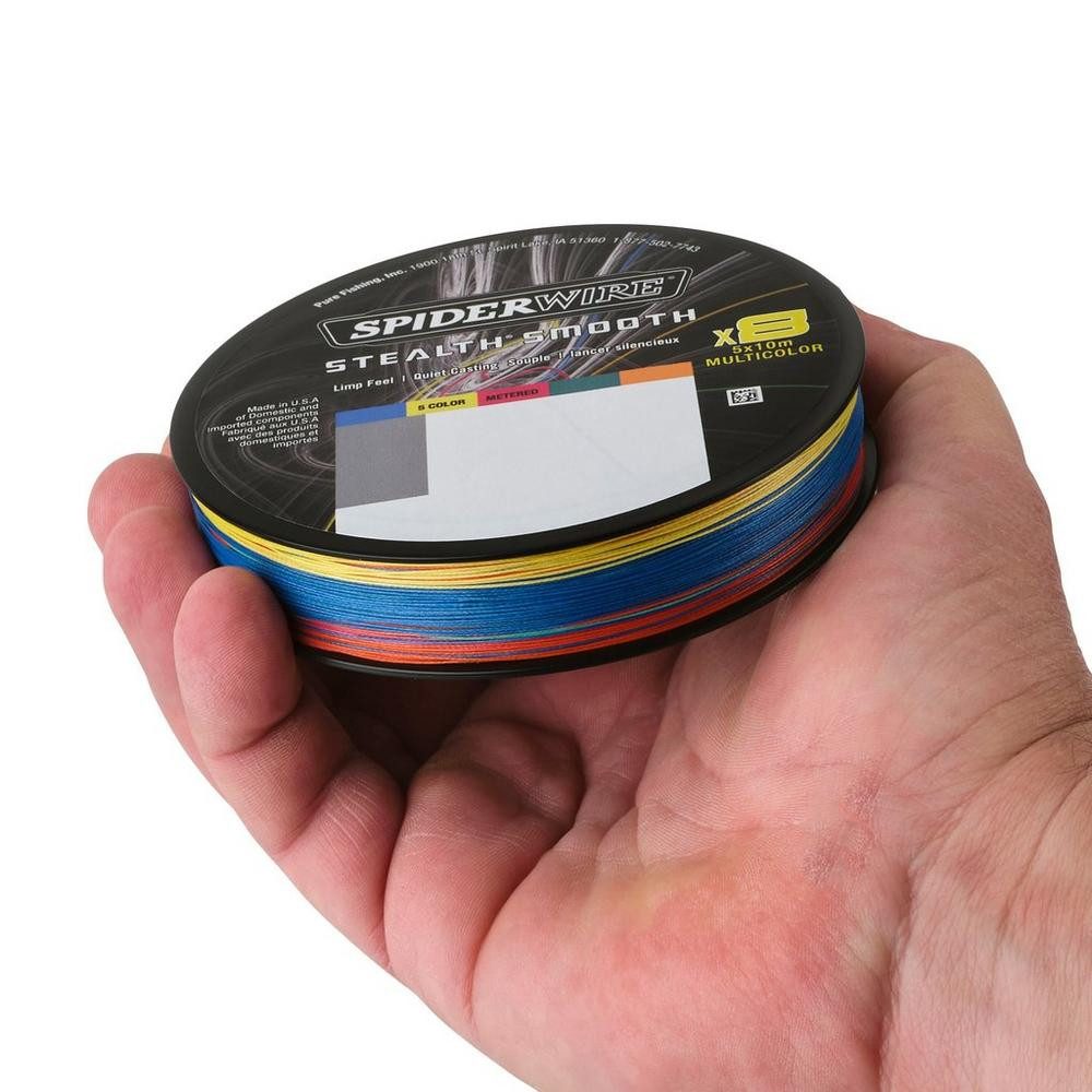 Spiderwire Angelschnur Spiderwire Stealth Smooth 8 Multicolor geflochtene Schnur, 0.33 m Länge, Salzwasser Schnur