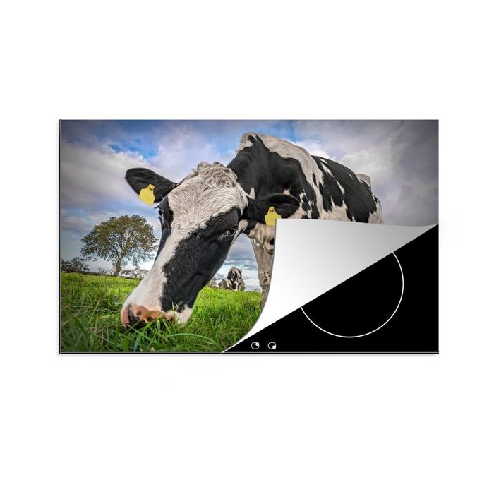 MuchoWow Herdblende-/Abdeckplatte Kühe - Tags - Tiere Vinyl (1 tlg) Ceranfeldabdeckung für die küche Induktionsmatte