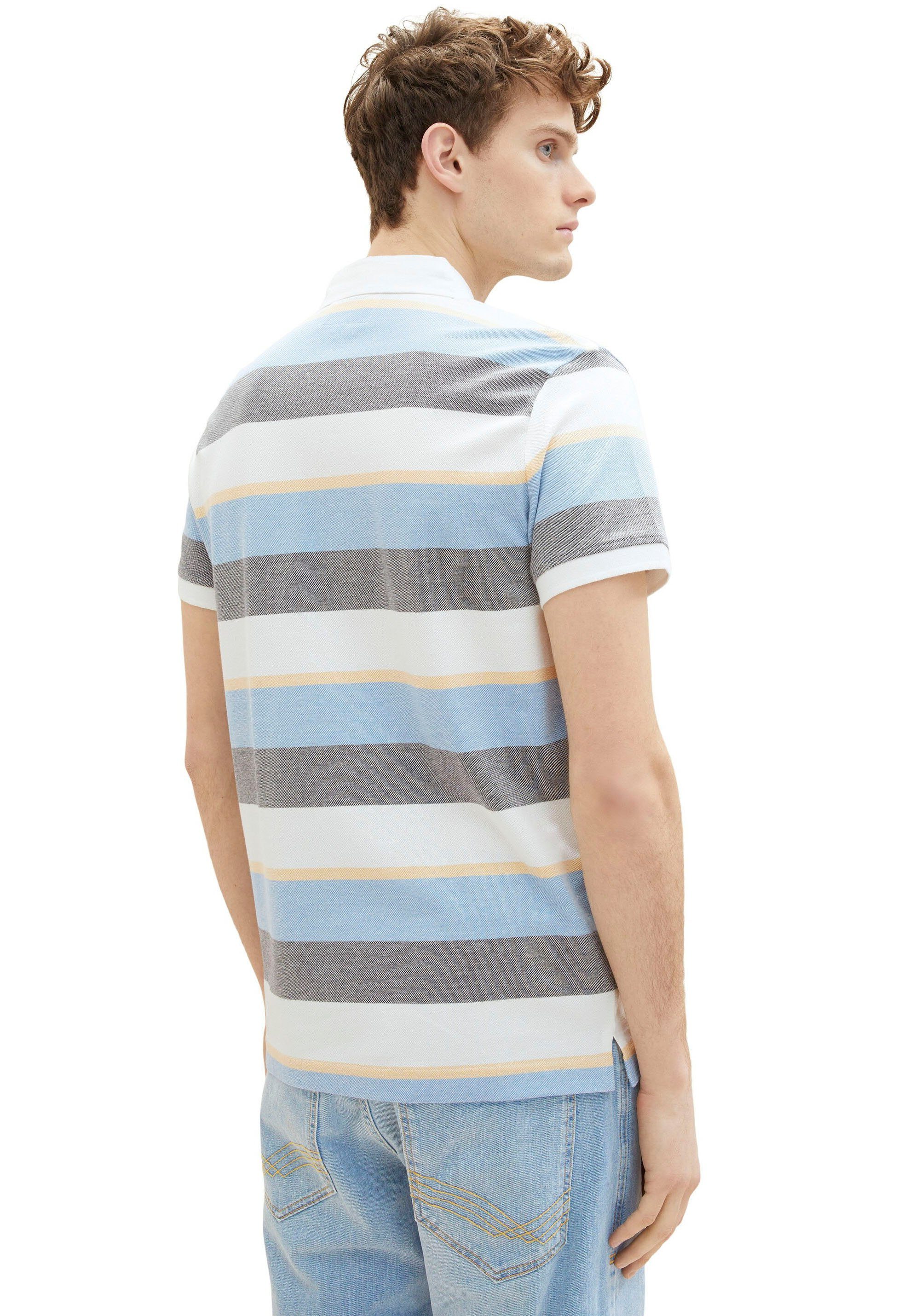 TOM TAILOR multicolor T-Shirt blue stripe big