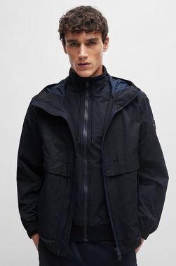 BOSS Blouson P-Crispian mit Kapuze und Air-Mesh-Struktur (1-St)