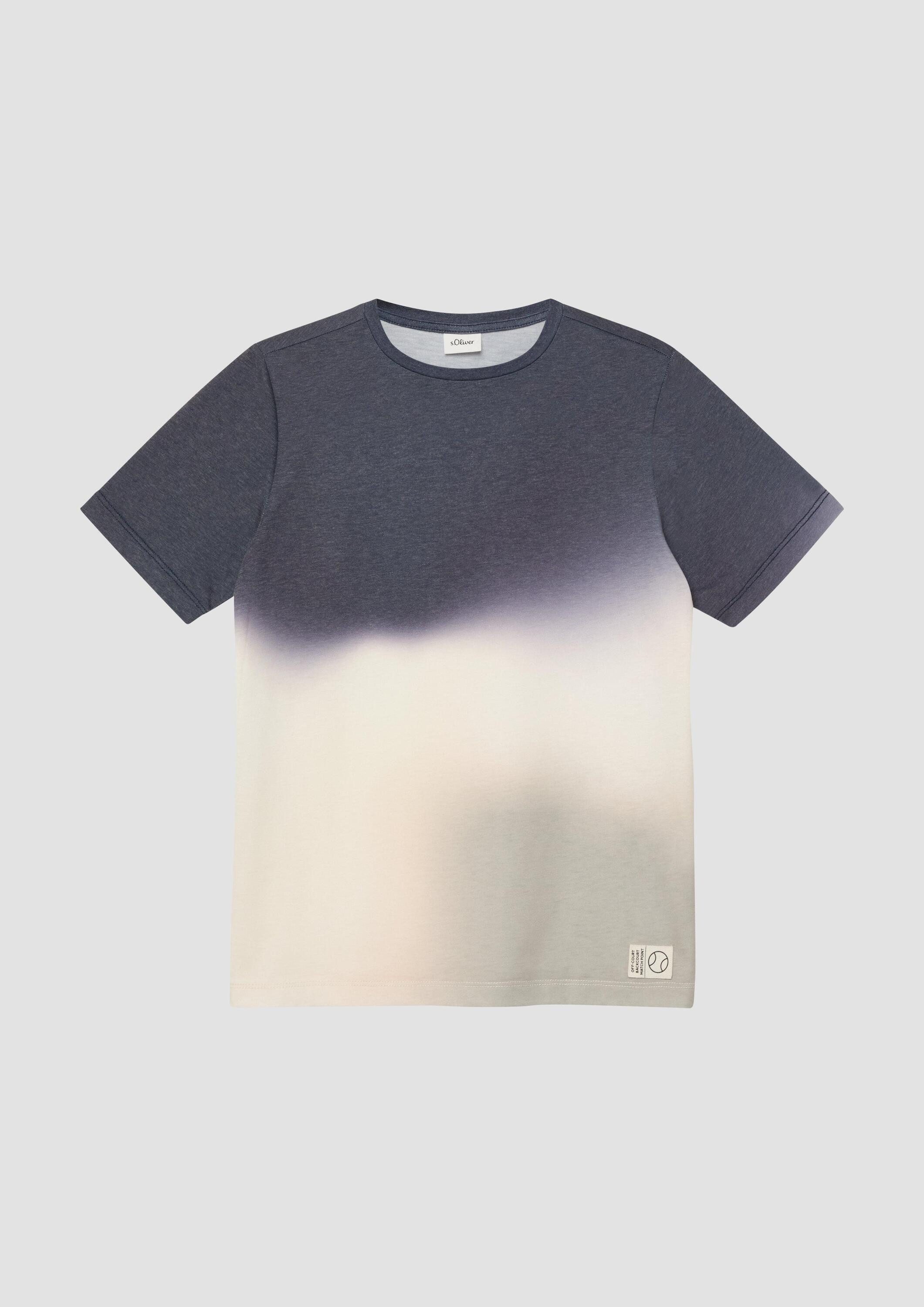 s.Oliver Kurzarmshirt T-Shirt T-Shirt mit Farbverlauf