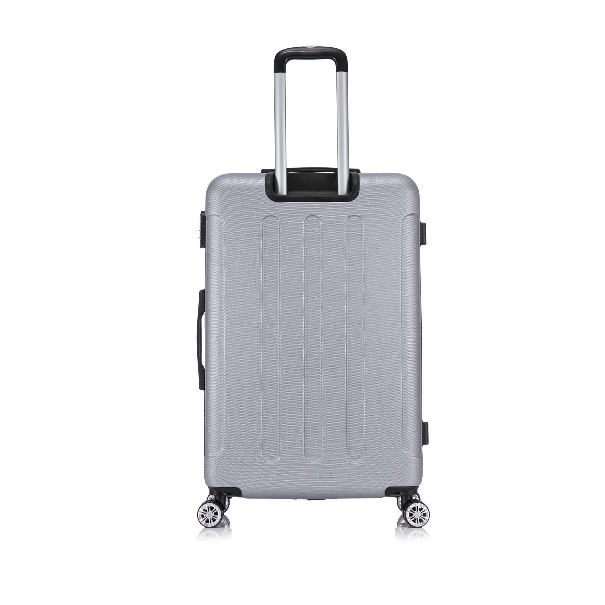 Flexot Hartschalen-Trolley F-2045 Kofferset, 360° Rollen, robuster Reisekoffer, Bordcase, 4 Rollen, Robuster und moderner Koffer mit vier 360° Rollen und Zahlenschloss
