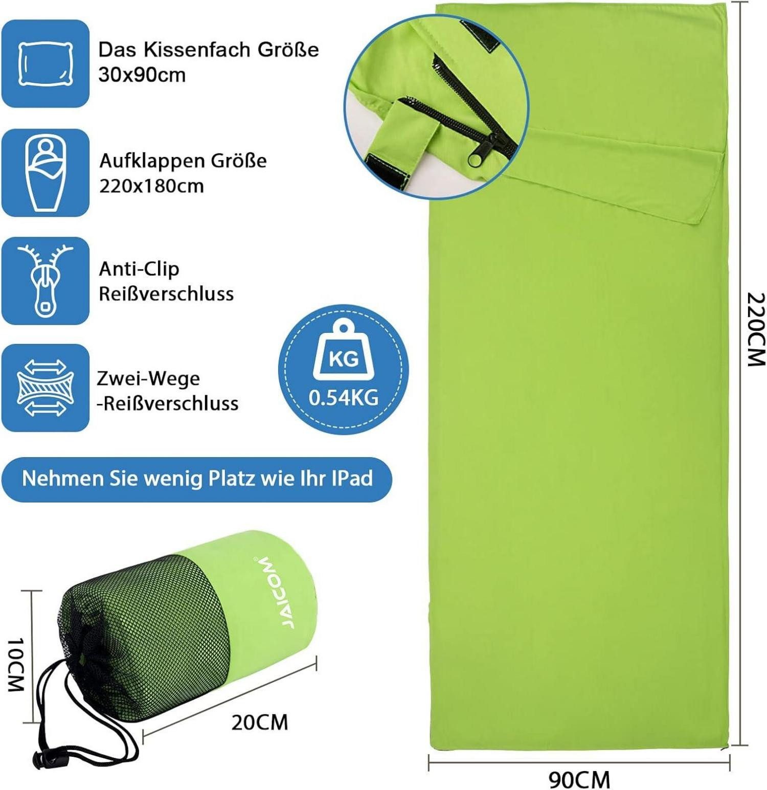 LuxusKollektion Campingstuhl Hüttenschlafsack Ultraleichter Seideschlafsack günstig online kaufen