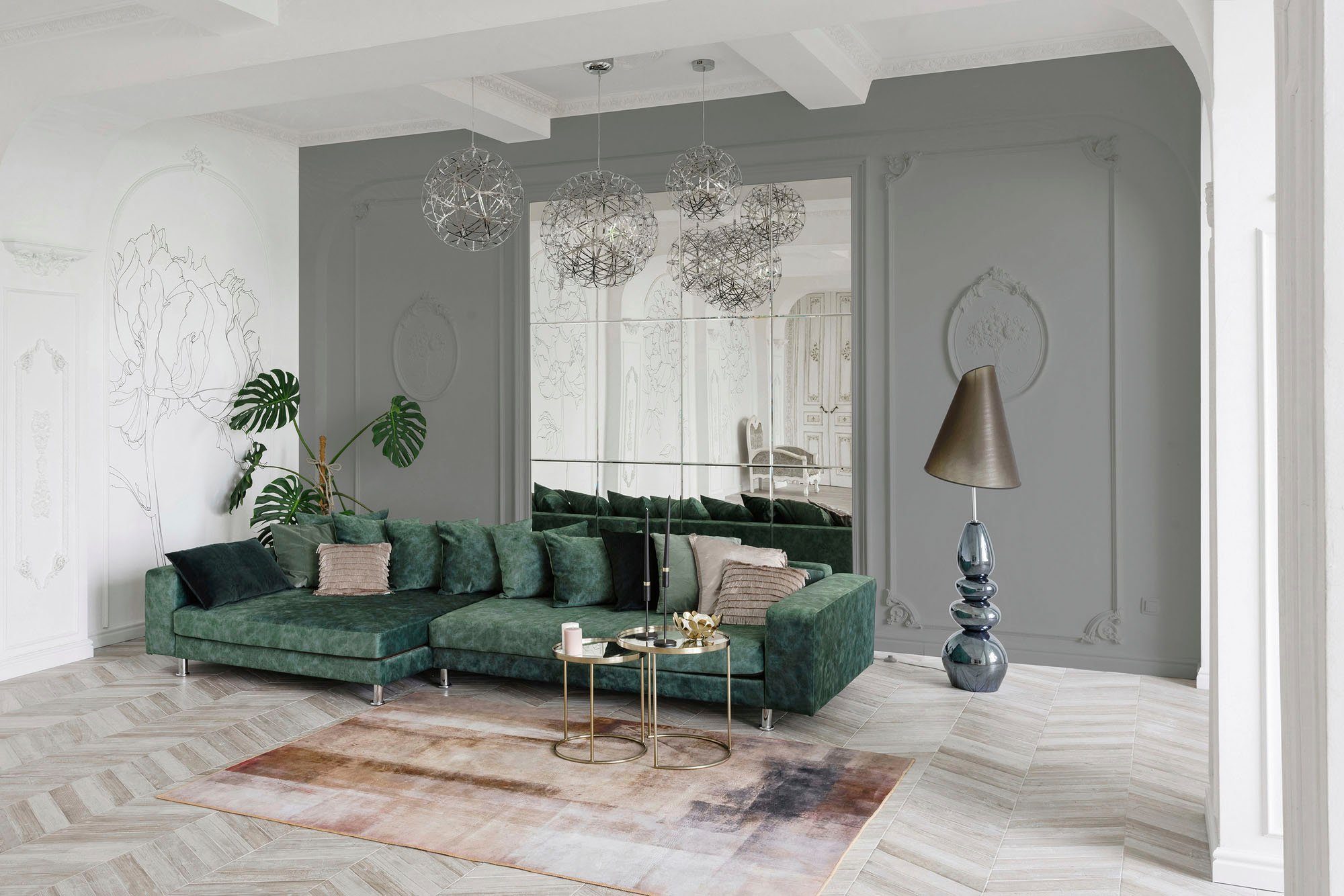 Wandfarbe grey, Grau ideal A.S. c1003 Innenwandfarbe Küche, Wohnzimmer, für Création Tuchmatt Premium Farbwelt grey cool und Flur PURO cool Schlafzimmer,