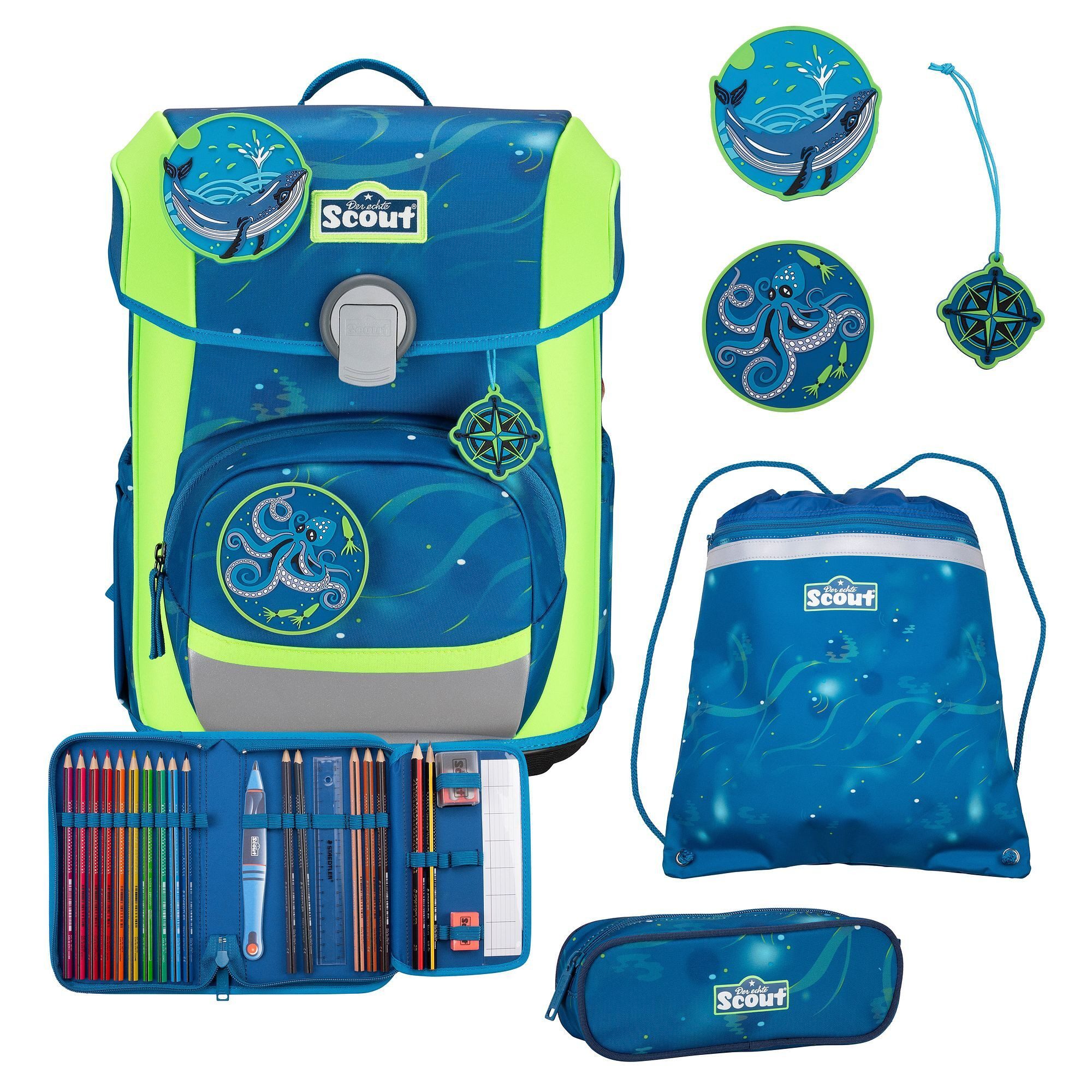 Scout Schulranzen Neo (4-tlg), Polyester