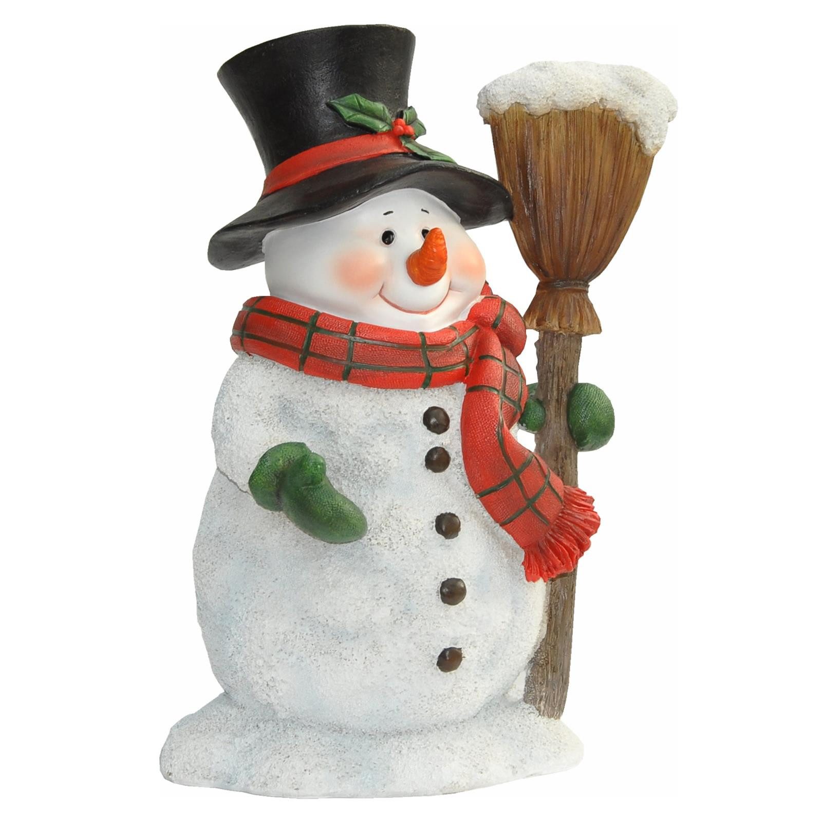 dazikemo Gartenfigur Dekofigur Gartenfigur Schneemann mit Besen günstig online kaufen