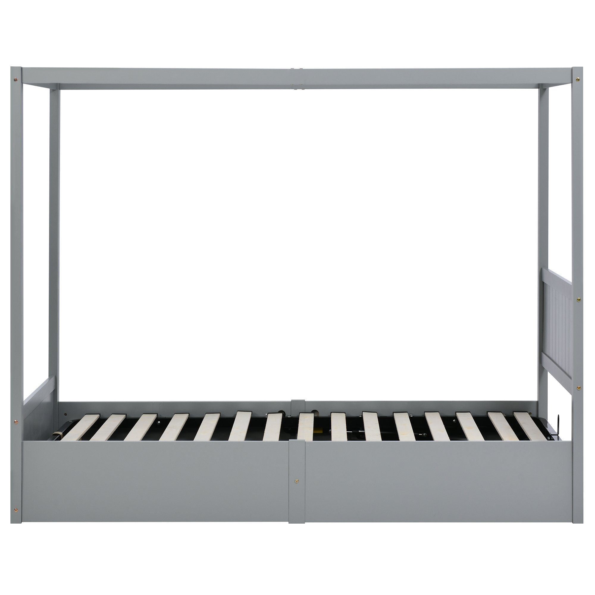 Merax Bettgestell 90x200 Mit Stauraum – Hydraulisches Holzbett, Gepolstert, USB-Anschlüsse, Weiß