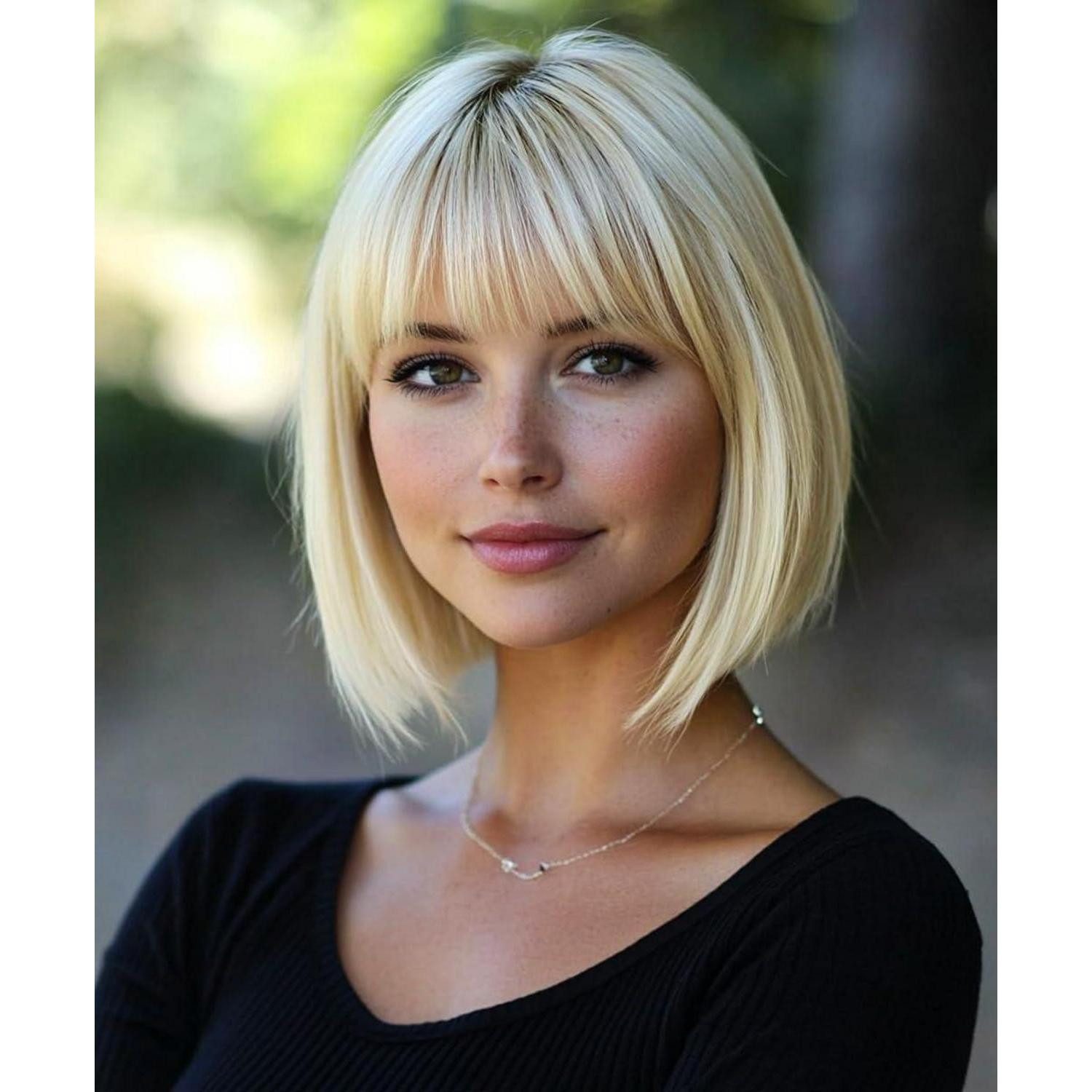 Kostüm-Perücke Perücke Bob Pony Synthetik Karneval Kostüm Cosplay Damen Blond