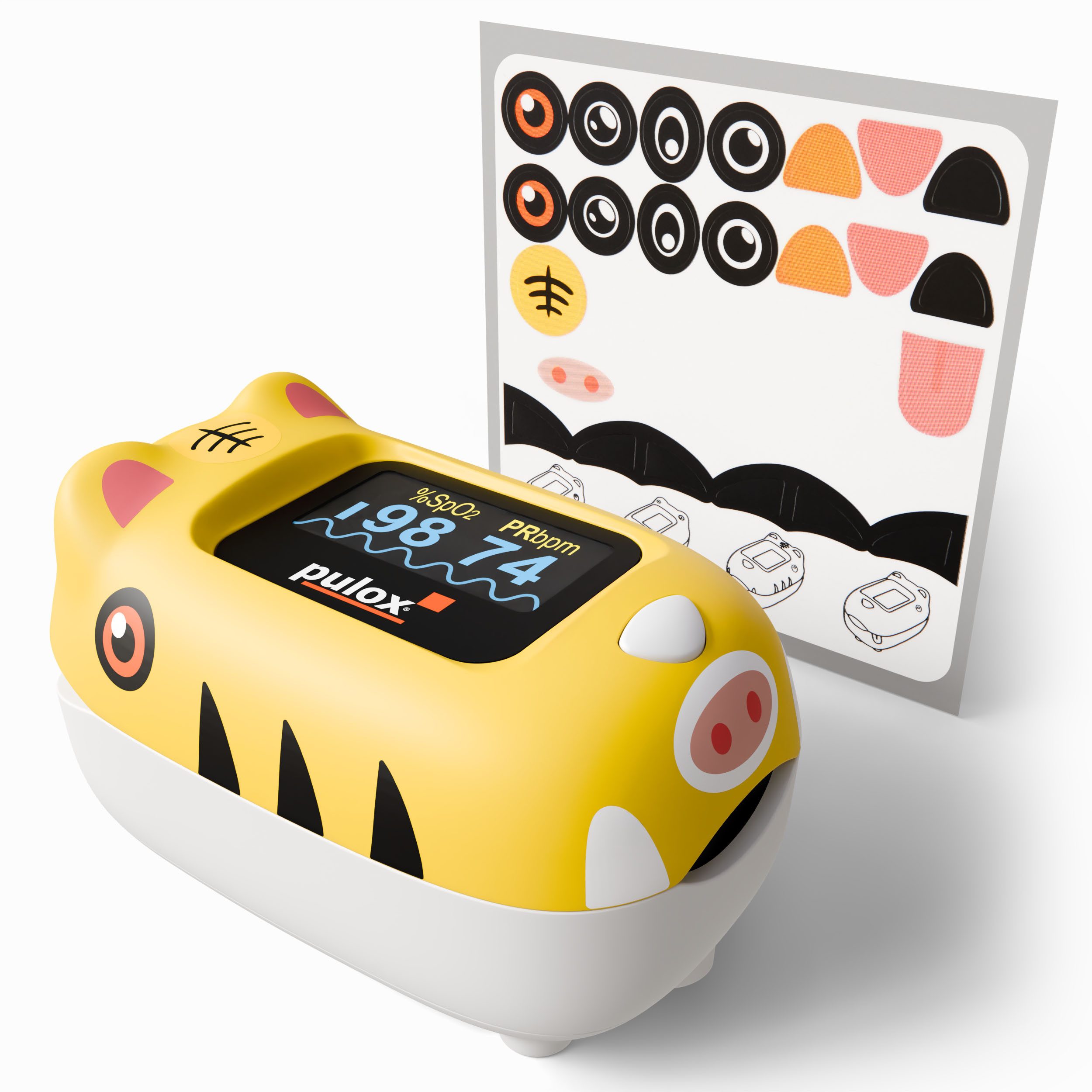 pulox Pulsoximeter PO-230 Kinderpulsoximeter zum selbst bekleben