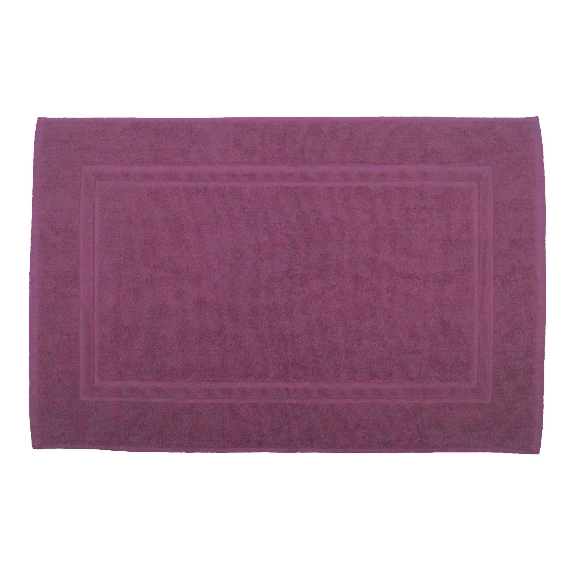 Julie Julsen Badematte 1-Badematte-Lila-50 x 40 cm, Baumwolle, Doppelrahmen günstig online kaufen