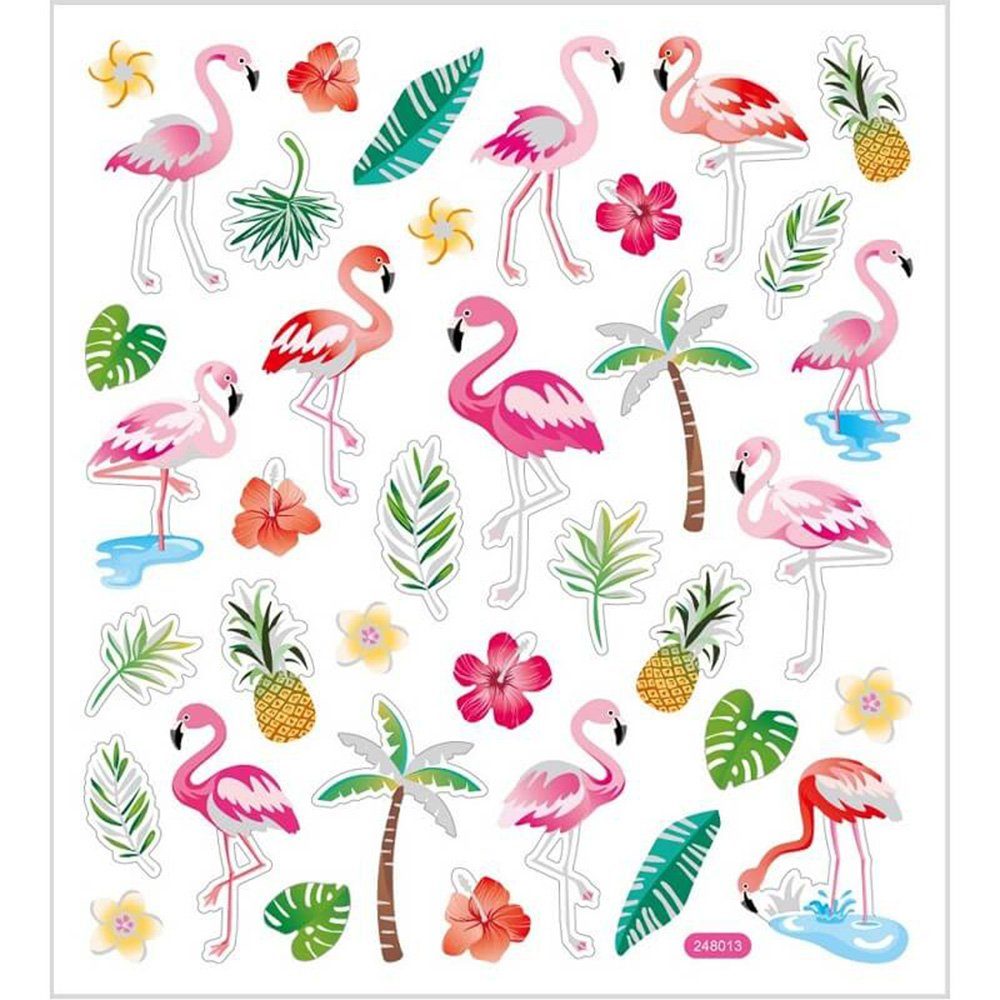 Sticker Sticker Flamingos