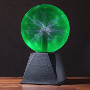 SATISFIRE LED Dekolicht Plasmakugel Plasmaball magisch zuckend Blitz-Show Automatik grün, grün